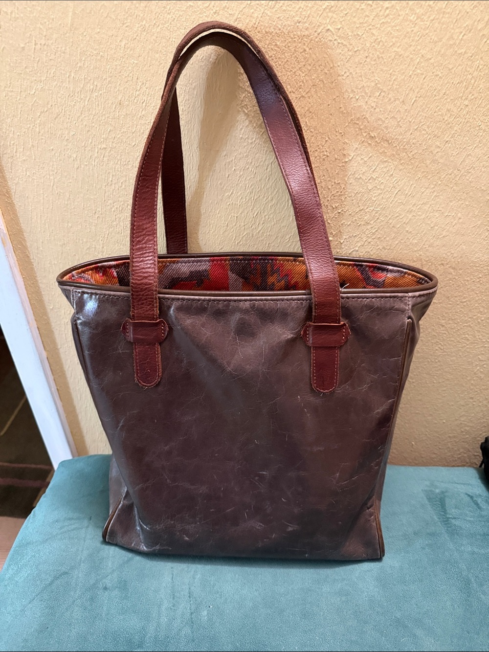 Consuela Classic Gray Ghost Leather Tote